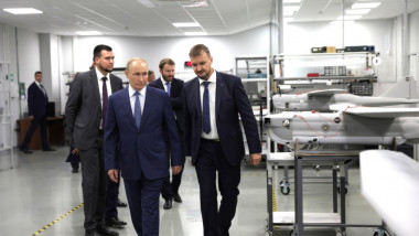 Russian President Putin Meets to Discuss Military UAV Technology, St Petersburg, Leningrad Oblast, Russia - 19 Sep 2024