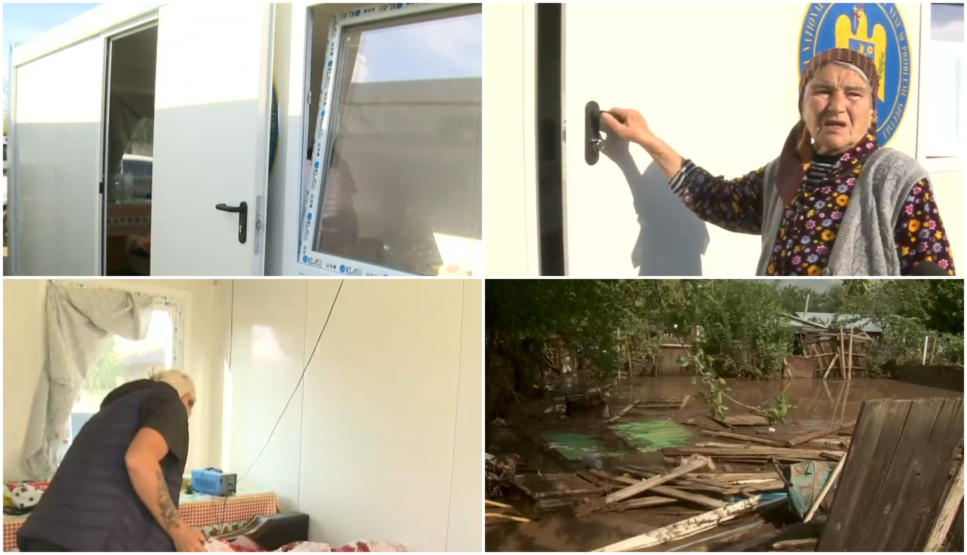 Reportaj din satele lovite de inundații. Cum arată viața în containerele devenite „acasă” pentru sute de familii de sinistrați