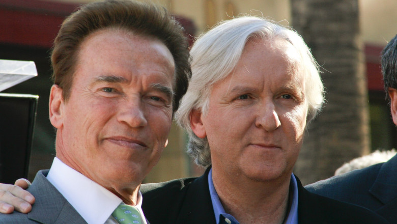 James Cameron și Arnold Schwarzenegger