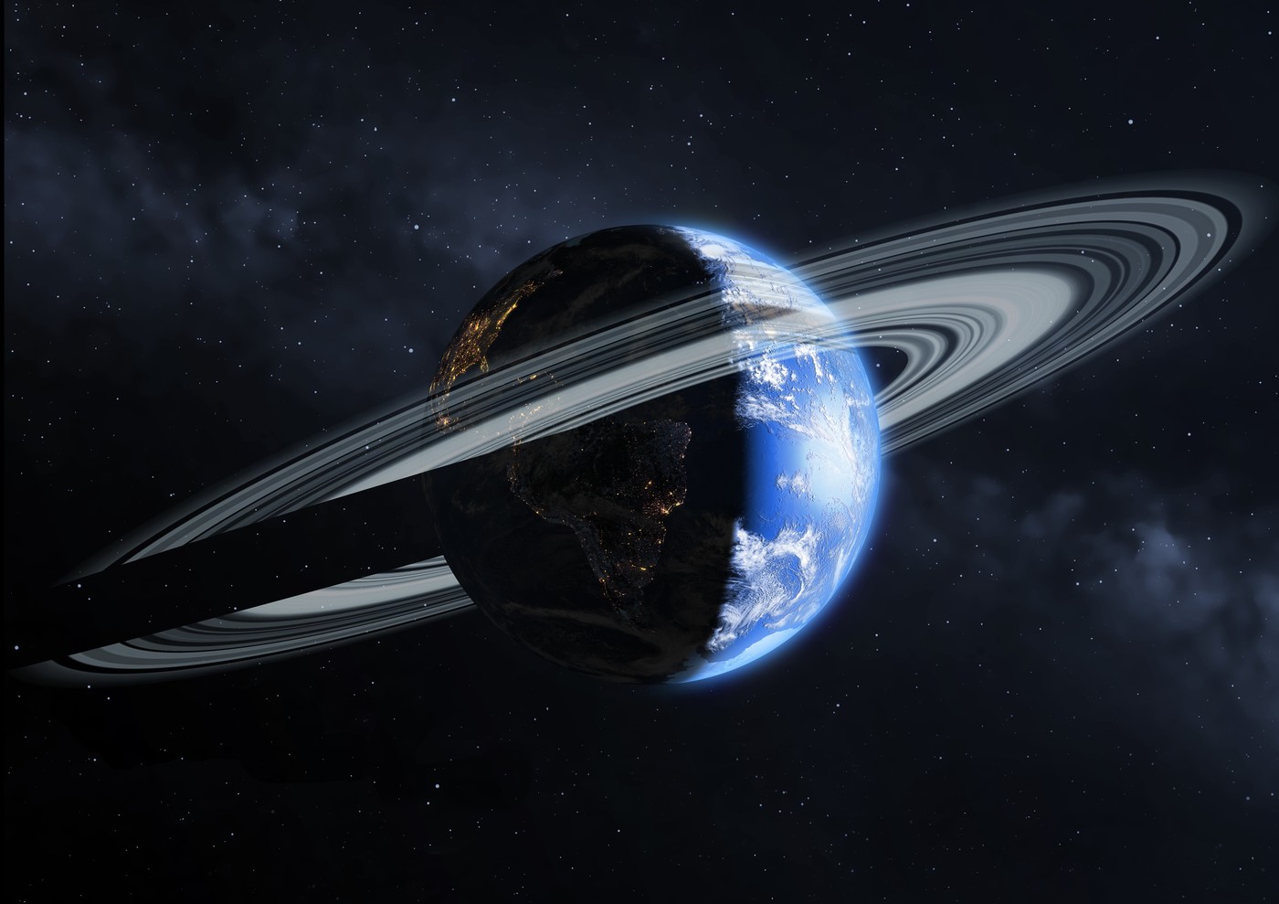 O serie de cratere misterioase arată că Pământul a avut un inel ca cele din jurul planetei Saturn