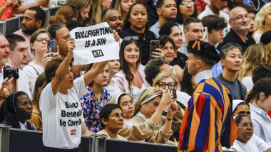 Pope Francis attends the general audience