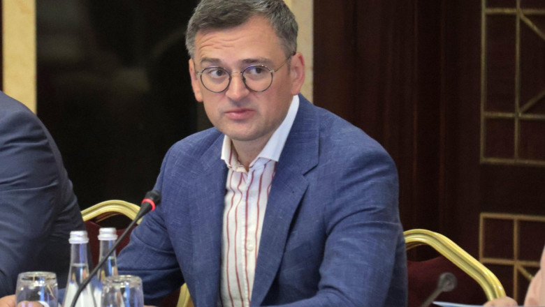 Non Exclusive: KYIV, UKRAINE - JULY 17, 2024 - Minister of Foreign Affairs of Ukraine Dmytro Kuleba attends the meeting of the Council for Human Right