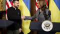 Vice President Harris Meets With Ukraine President Zelensky in Washington