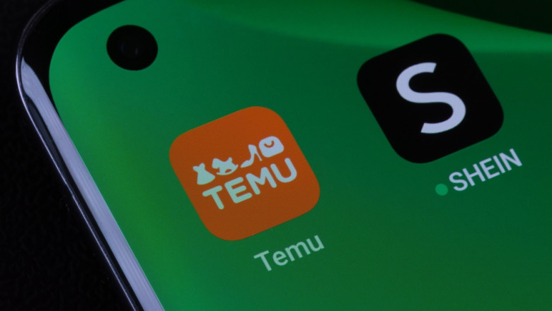 Temu,And,Shein,Apps,Seen,On,The,Screen,Of,Smartphone.