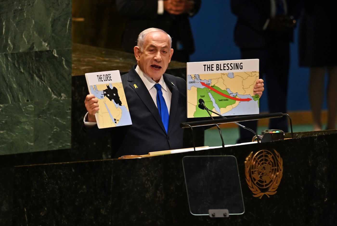 Netanyanu a spus că ONU e o „casă a întunericului” și o „mlaștină antisemită”. Premierul israelian, amenințări către Iran