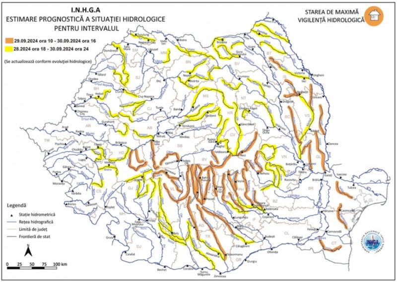 hartă viituri