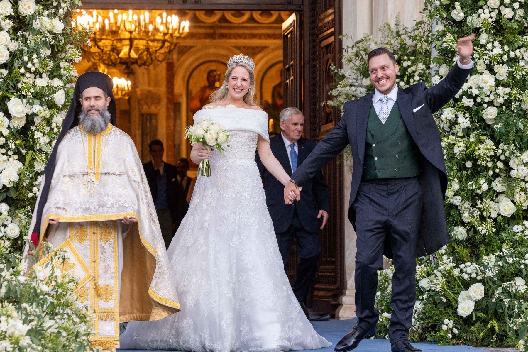 Nunta regală a toamnei. Prințesa Theodora a Greciei s-a căsătorit cu avocatul Matthew Kumar după ce nunta a fost amânată de două ori