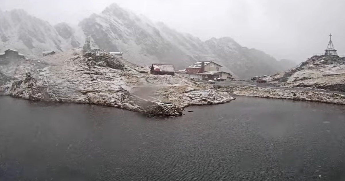 Zăpadă surprinzătoare în mai la Bâlea Lac: 16 cm în Munții Făgărașului
