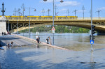 Budapest, 190924. Due to the record level of the water level of the Danube due to heavy rains during the afternoon, the