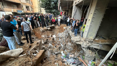 Urmările raidului israelian asupra capitalei Libaneze, Beirut. Foto: Profimedia