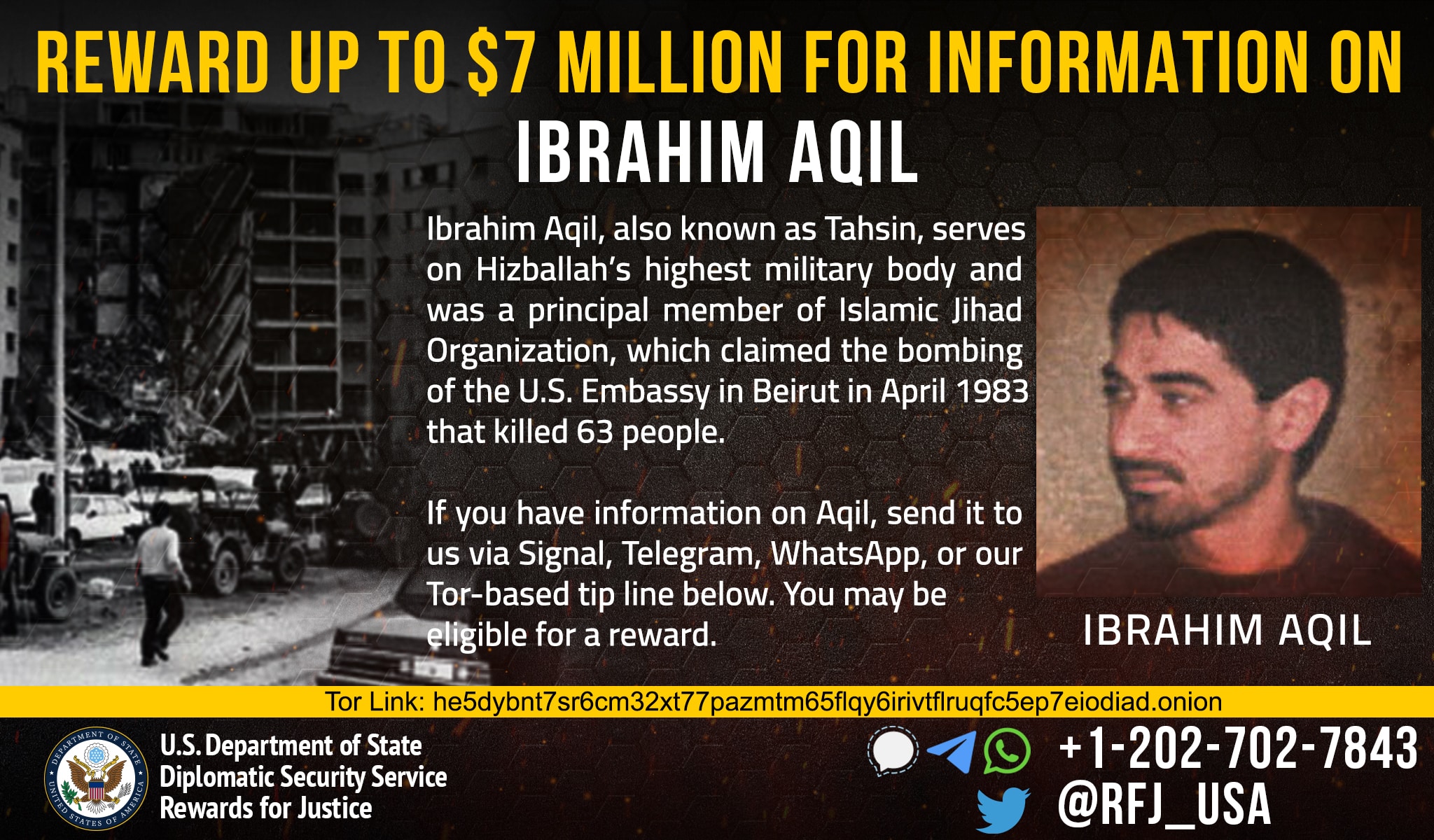 Israelul a ucis doi lideri importanți Hezbollah. SUA puseseră o recompensă de 7 milioane de dolari pe capul lui Ibrahim Aqil