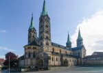 Bamberg: cathedral at Domplatz, Oberfranken, Upper Franconia, Bayern, Bavaria, Germany