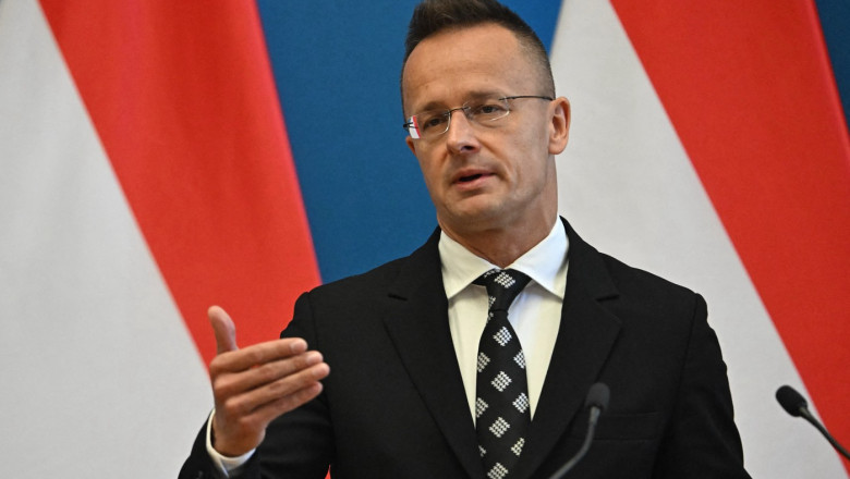 Péter Szijjártó, ministrul ungar de Externe. Foto- Profimedia Images