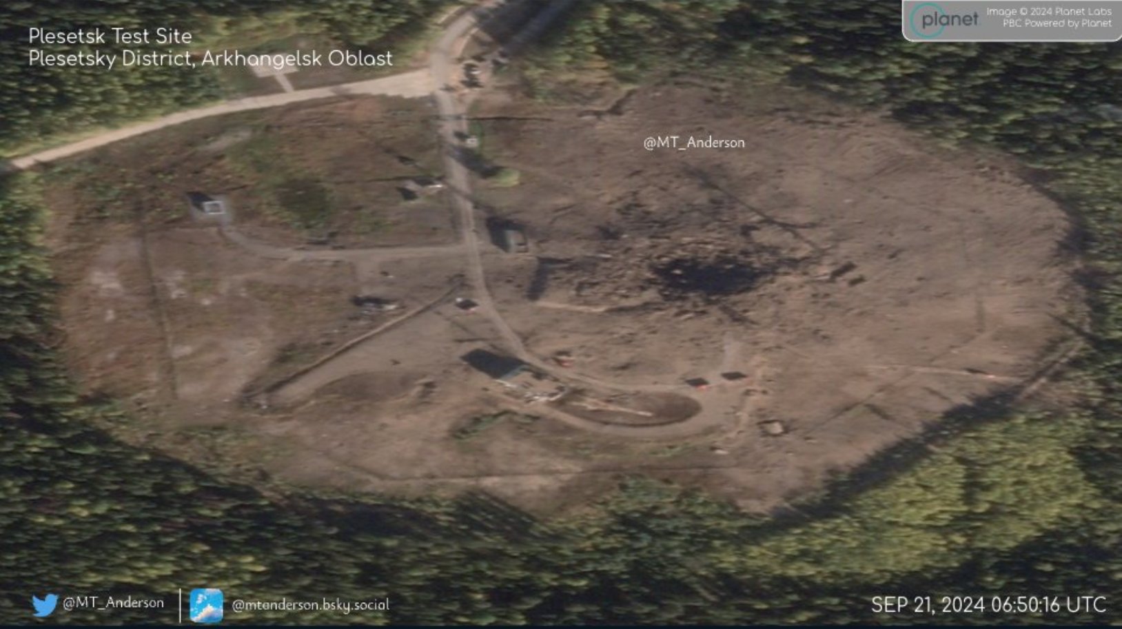 Super-arma lui Putin a eșuat la testul de lansare. Racheta Satan II a explodat în siloz, făcând un crater vizibil din satelit (presă)