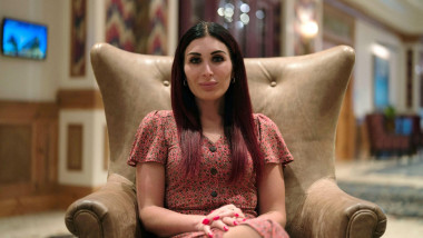 File photo dated September 16, 2023 shows Laura Loomer photographed at The Villages, FL, USA. The presence of hard-right conspiracy theorist Laura Loomer alongside Donald Trump on the campaign trail in recent days has raised questions, including from some