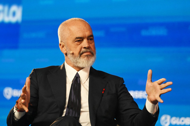 Premierul albanez, Edi Rama. Foto: Profimedia Images