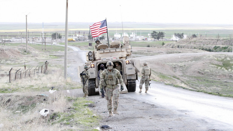 US troops in Syria, Rojava, Rojava, syria - 17 Feb 2021