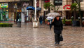 Timisoara,,Romania,-,March,23,,2016:,Woman,Walking,On,The