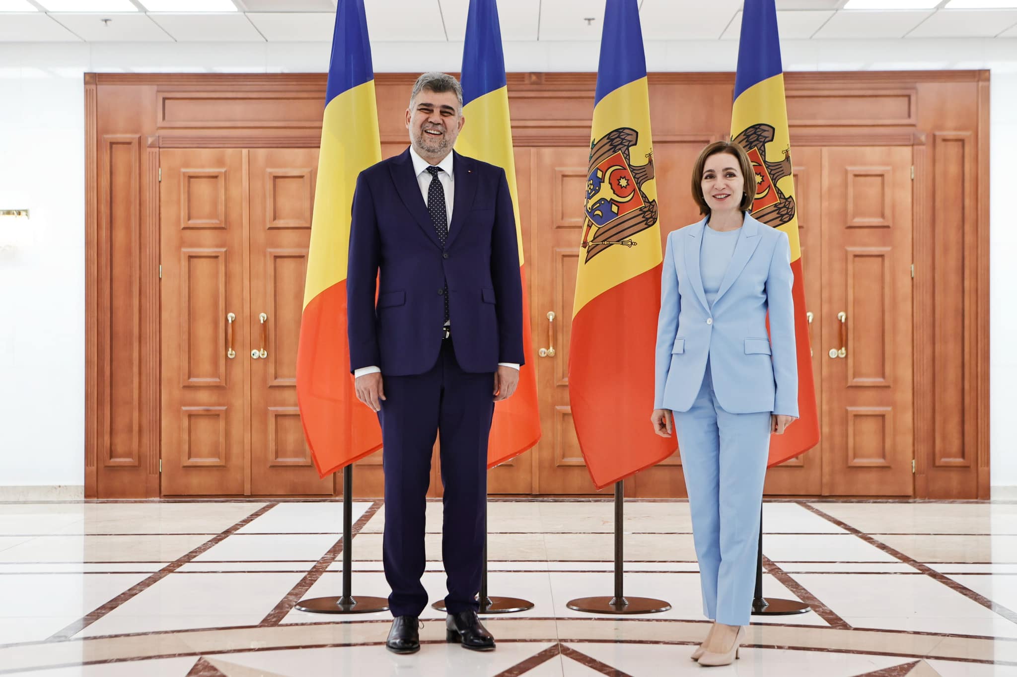 Marcel Ciolacu s-a întâlnit cu Maia Sandu la Chișinău: România va continua să sprijine fără echivoc parcursul european al R. Moldova