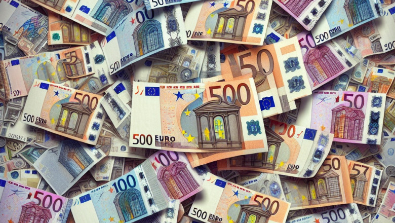 Generates,An,Abundance,Of,Euro,Banknotes,,50,,100,,200,And