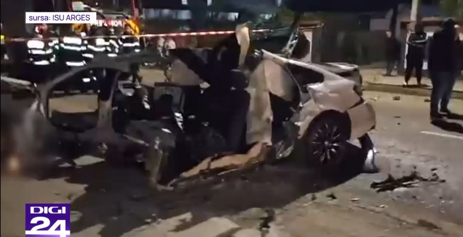 Șoferul care a provocat accidentul din Argeș, în care doi tineri au murit, fusese sancționat de 21 de ori în 2 ani