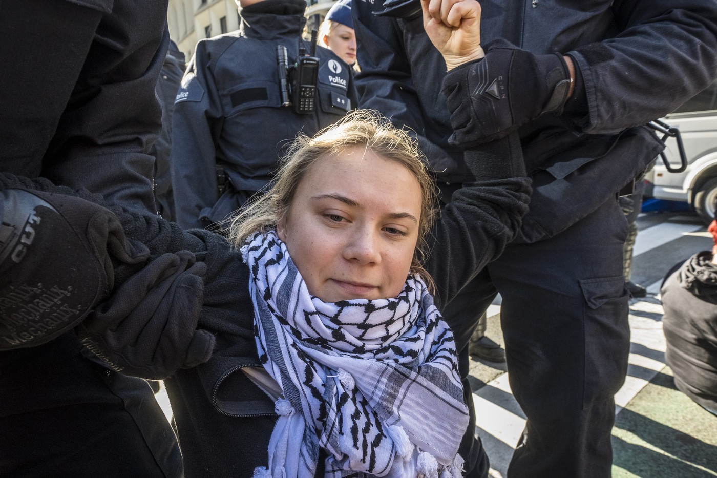 Greta Thunberg a fost arestată la Bruxelles, în timpul unui protest ecologist