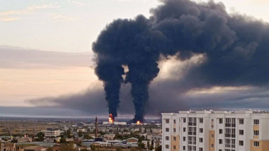 incendiu la un depozit de petrol din crimeea