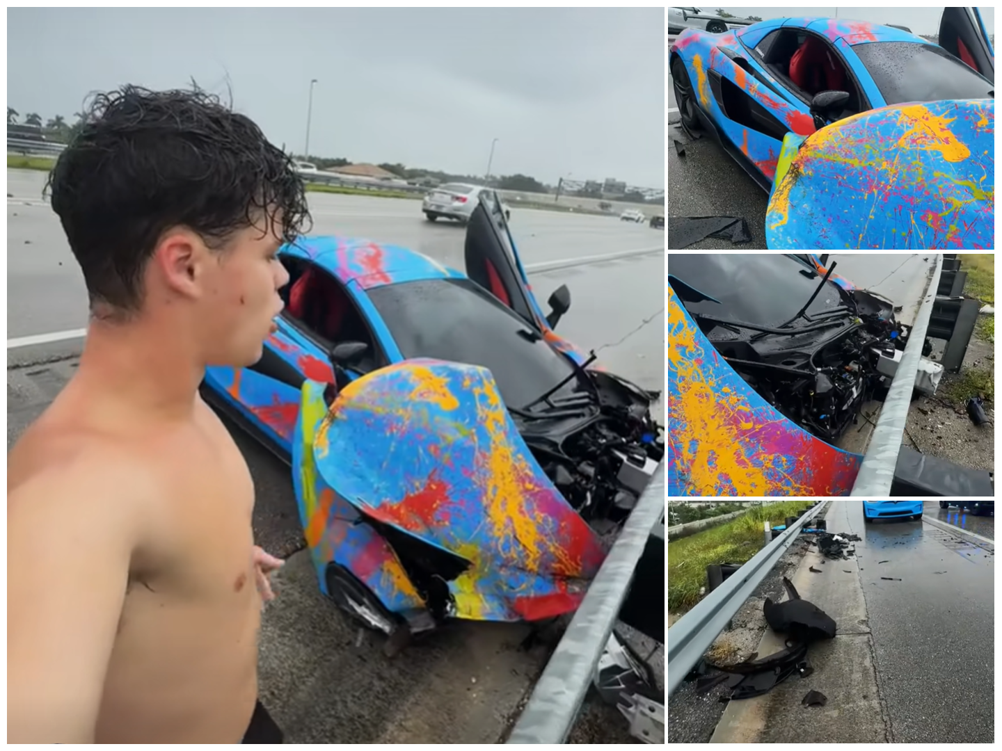 Influencerul american Jack Doherty a făcut accident cu un McLaren de 200.000 de dolari, în timp ce era live pe o platformă de streaming
