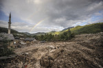 Rainbow after floods in Bosnia and Herzegovina