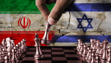 Israel,Vs,Iran,Flag,Concept,On,Chessboard.,Political,Tension,Between