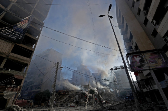 (SpotNews)LEBANON BEIRUT ISRAELI AIRSTRIKES AFTERMATH