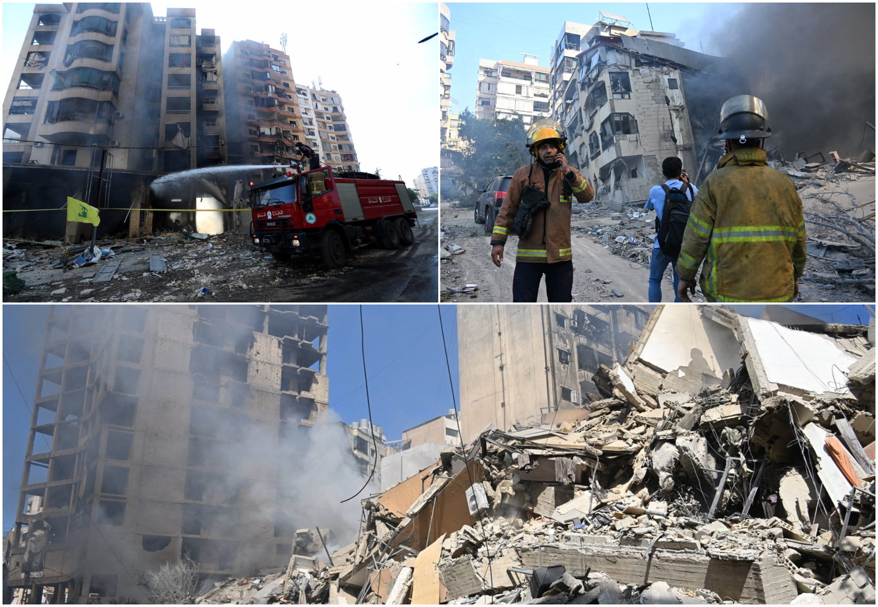 Imagini apocaliptice după raidurile israeliene în Beirut. „Număr exploziile care zguduie orașul, fără sirene nu știm ce urmează”