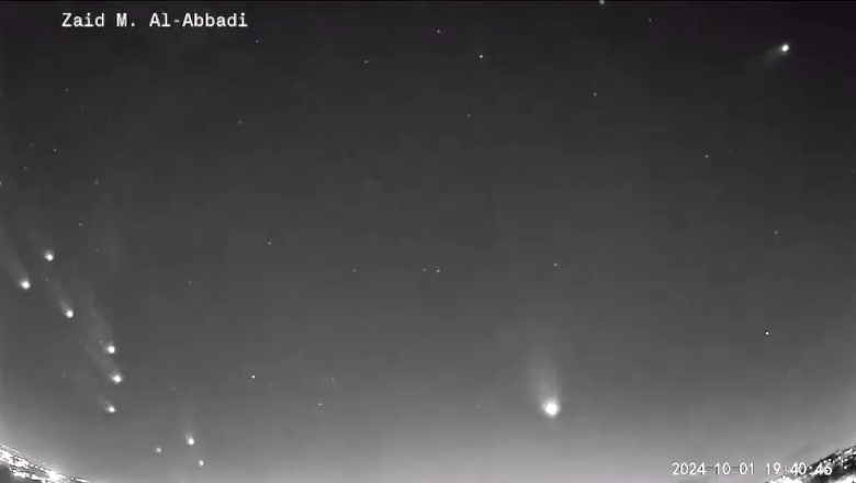 Ca într-un joc video: Noi imagini cu interceptări ale rachetelor balistice iraniene lansate asupra Israelului