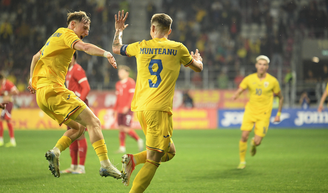 Tricolorii U21 s-au calificat direct la EURO 2025 după ce au învins Elveția pe stadionul Giulești