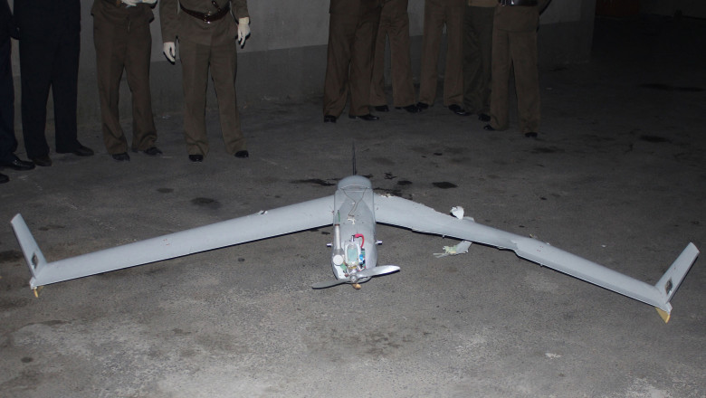 recovered South Korean drone, at an undisclosed location in North Korea