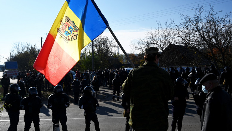 Moldova organizează duminică, 20 octombrie, alegeri prezidențiale și un referendum privind aderarea la UE Foto: Profimedia