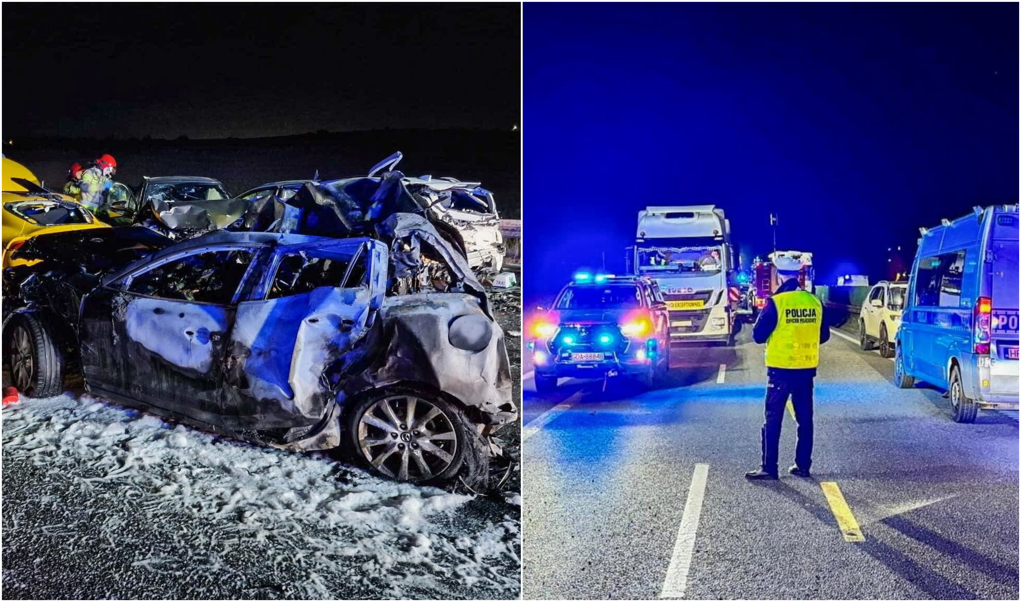 Accident cu peste 20 de mașini în Polonia. Patru persoane au murit, în timp ce șoferul unui camion a fost arestat