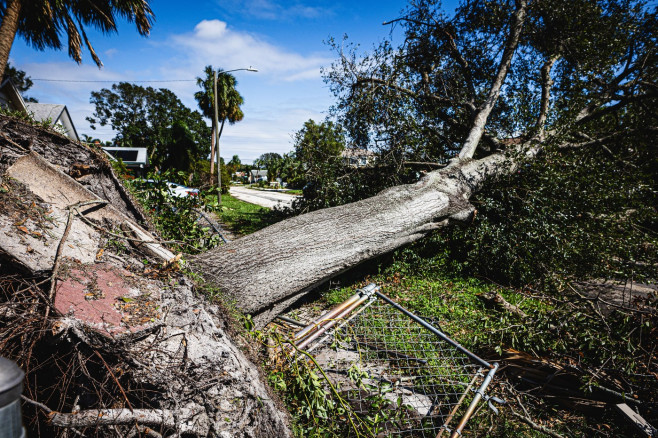 Aftermath of Hurricane Milton Making Landfall on Florida's Gulf Coast, Tampa, USA - 10 Oct 2024