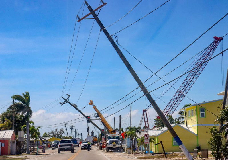 Damage from Hurricane Milton - FL