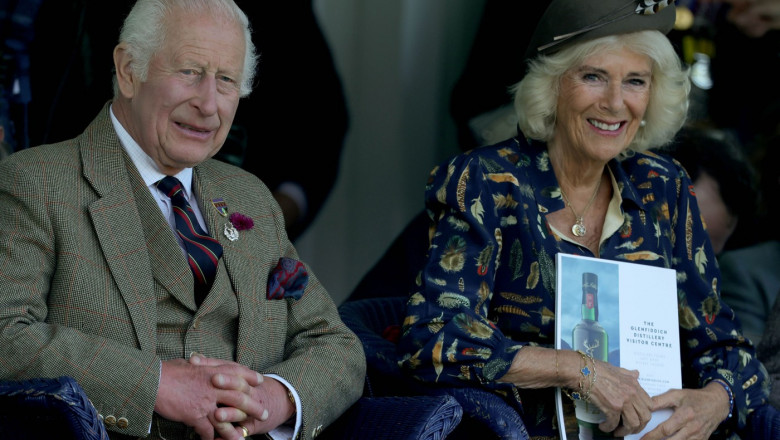 The King attends the Braemar Gathering in Braemar, UK.