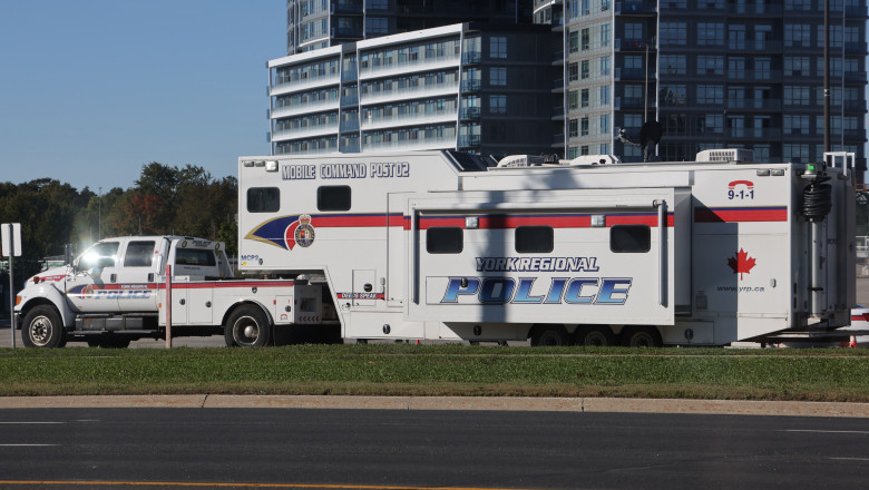 York Regional Police Prepare For The October 7th Anniversary Amid The Escalating Tensions In The Middle East, Vaughan, Canada - 05 Oct 2024