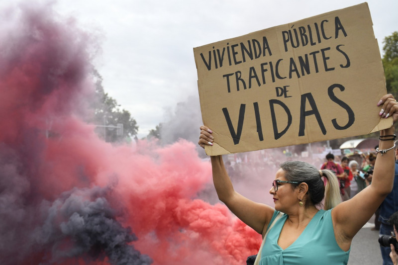 Demonstration in Madrid to denounce rent prices