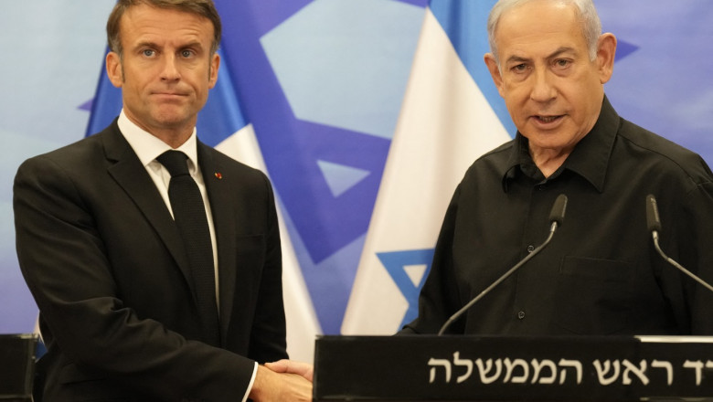 Macron Meets With Netanyahu - Jerusalem