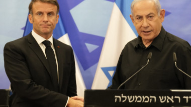 Macron Meets With Netanyahu - Jerusalem