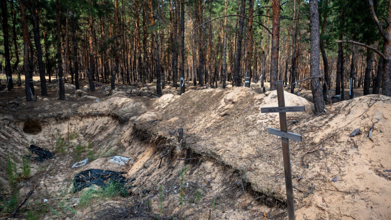 Mass Burial Site in Izium