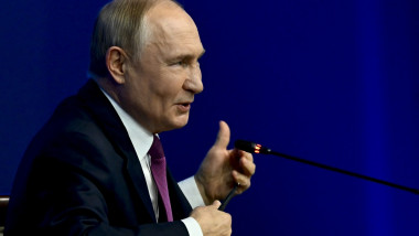 Russian President Vladimir Putin addresses press conference at BRICS Summit in Kazan