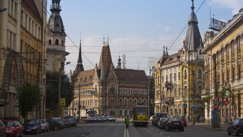 Regele Ferdinand Street, Cluj Napoca, Transylvania, Romania, Europe