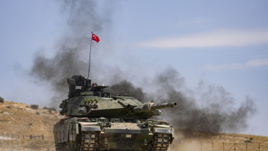 Turkish Armed Forces tank units ready for operational demands with training drills in Ankara