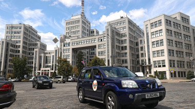 Cars from UK delivered for Kharkiv volunteers, Ukraine - 01 Aug 2024