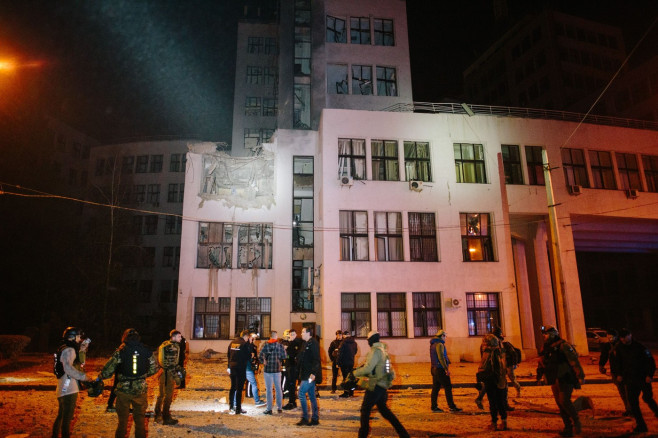 The Strike On The Building Of Derzhprom, Kharkiv, Ukraine - 28 Oct 2024